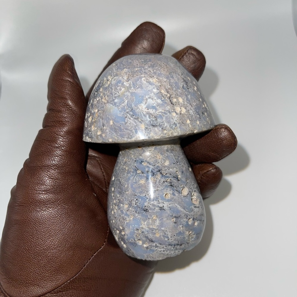 ❤️‍🔥HP❤️‍🔥 Ocean Jasper carved Mushroom B. - Picture 6 of 12